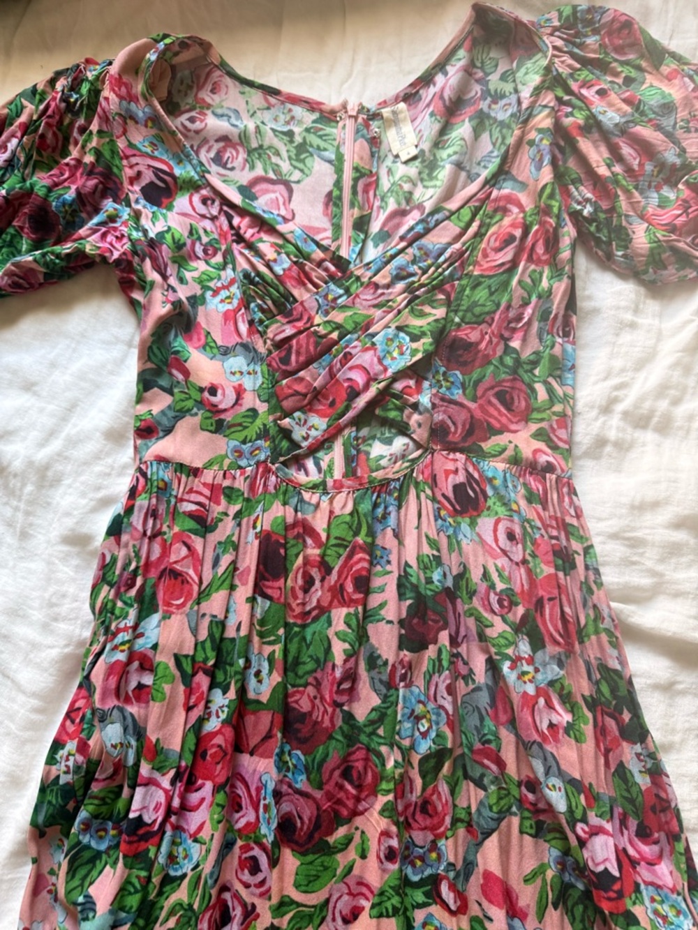 Samantha Pleet Pink Floral cut-out Dress